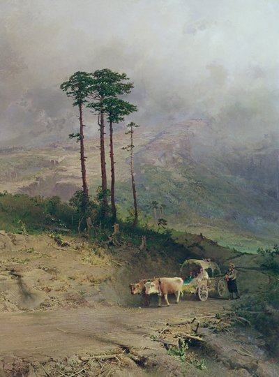 En las montañas de Crimea, 1873 de Fedor Aleksandrovich Vasiliev